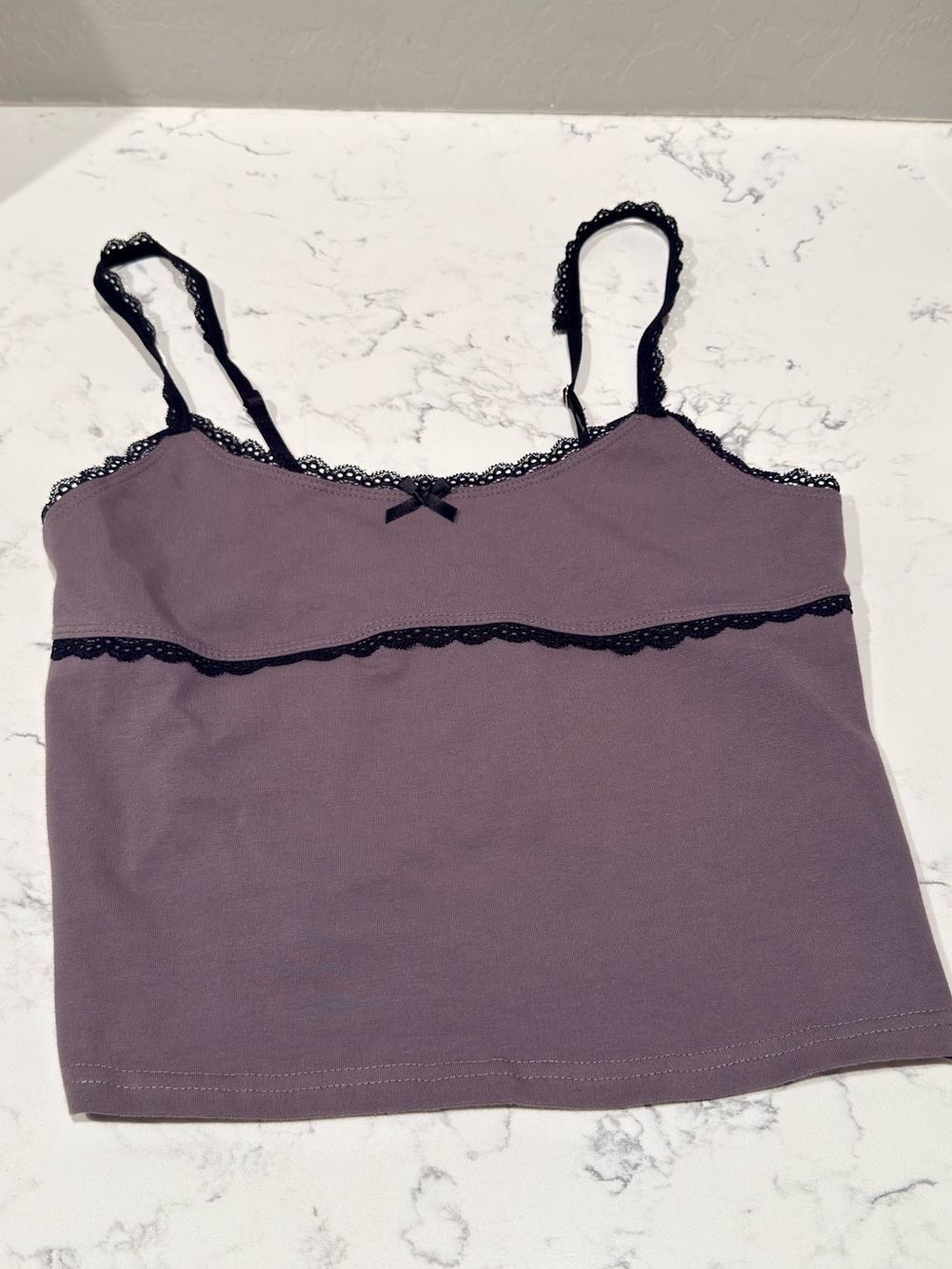 Edikted Pink and Blue Logo Lace Tank Top
